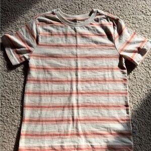 Tommy Bahama Kids Red and Cream Striped Tee
